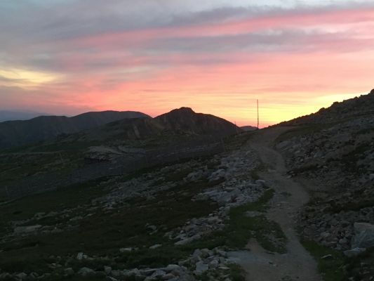 výhľad podvečer