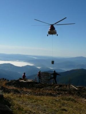 Práce na novom vleku ktorý bude spájať severnú a južnú stranu Chopku
